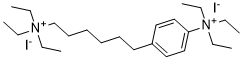 Ammonium, (6-(p-triethylammoniophenyl)hexyl)triethyl-, diiodide 63951-14-4